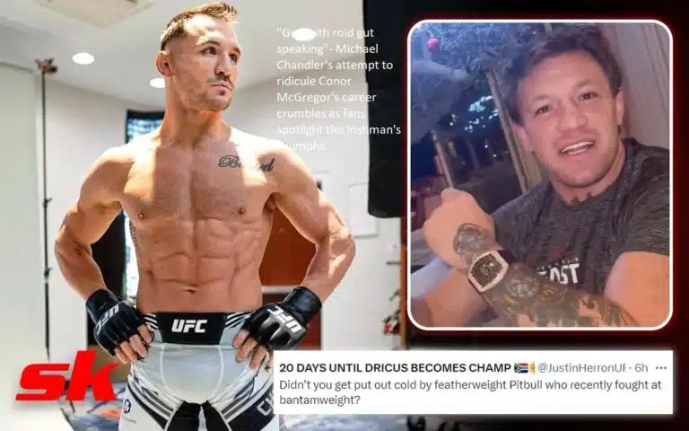 Michael Chandler’s attempt to make fun of Conor McGregor’s career continues to fail as supporters continue to highlight the Irishman’s achievements. “Guy with roid gut speaking”