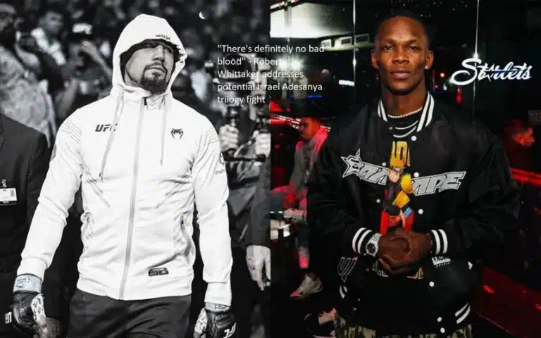 Robert Whittaker has stated that there is “absolutely no bad blood” in relation to the possibility of a trilogy match between Israel Adesanya.