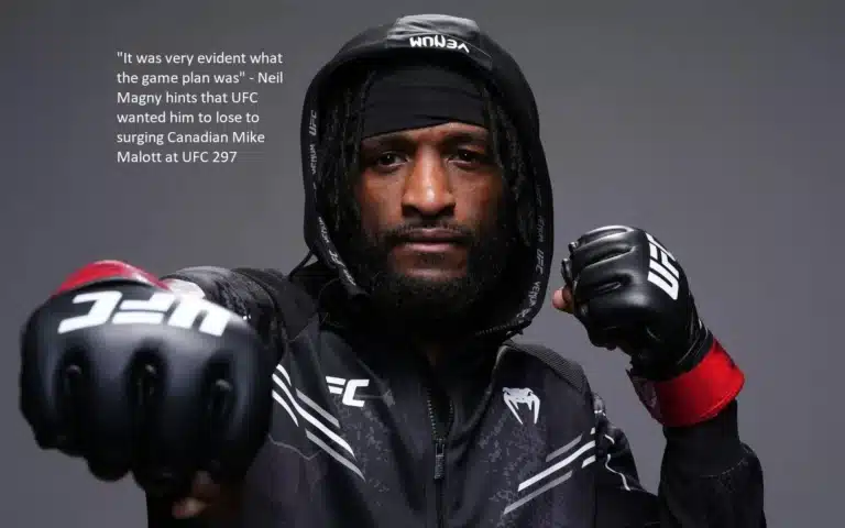 Neil Magny makes a veiled reference to the fact that the Ultimate Fighting Championship (UFC) wanted him to lose against Mike Malott, a rising Canadian fighter, at UFC 297. “It was very evident what the game plan was”.