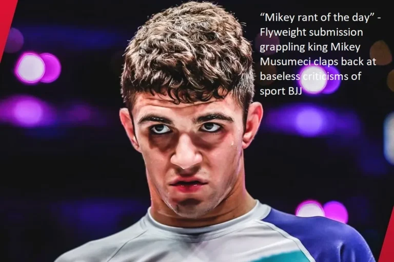 Mikey Musumeci, the reigning flyweight submission grappling champion, responds to the unfounded allegations that have been leveled against the discipline of Brazilian Jiu-Jitsu.