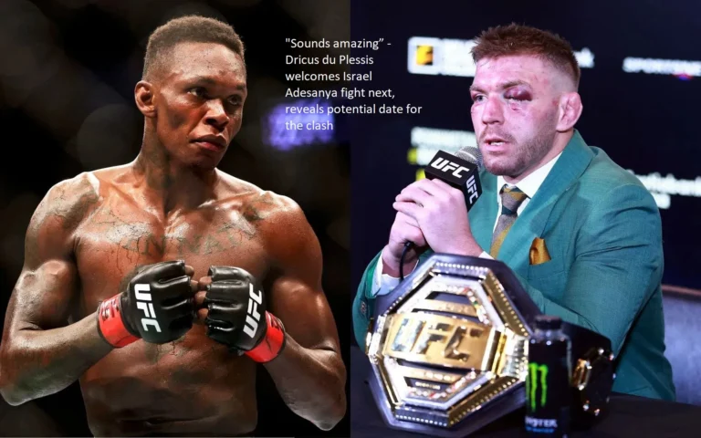 “It sounds amazing,” Dricus du Plessis said, referring to the upcoming bout between Israel Adesanya and revealing a possible date for the fight matchup.