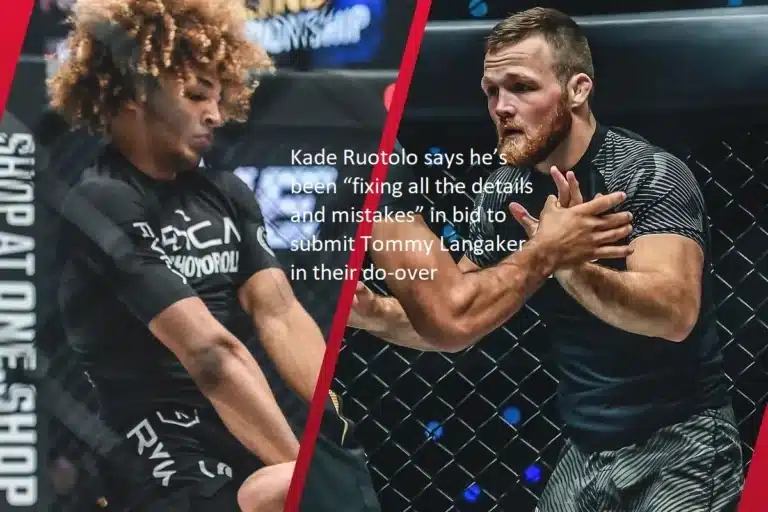 The statement made by Kade Ruotolo is that he has been “fixing all the details and mistakes” in an effort to include Tommy Langaker in their rematch.