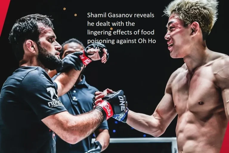 During his confrontation with Oh Ho Taek, Shamil Gasanov disclosed that he had to deal with the lingering consequences of food poisoning.
