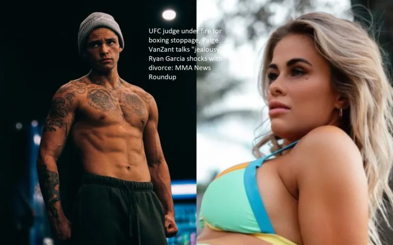 While Paige VanZant expresses her “jealousy” and Ryan Garcia shocks everyone with his divorce, a UFC judge is under criticism for a boxing stoppage. A Roundup of Mixed Martial Arts News