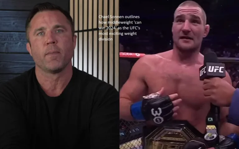 According to Chael Sonnen, the middleweight category is the most entertaining weight division in the Ultimate Fighting Championship (UFC).