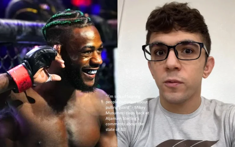 Mikey Musumeci responds to Aljamain Sterling’s remarks on the current status of BJJ by saying, “I’m sick of hearing people complain about pulling guard.”
