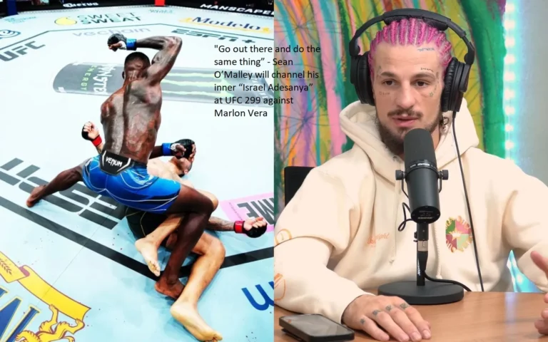 According to Sean O’Malley, who will be competing against Marlon Vera at UFC 299. “Go out there and do the same thing,” he will channel his inner “Israel Adesanya.”