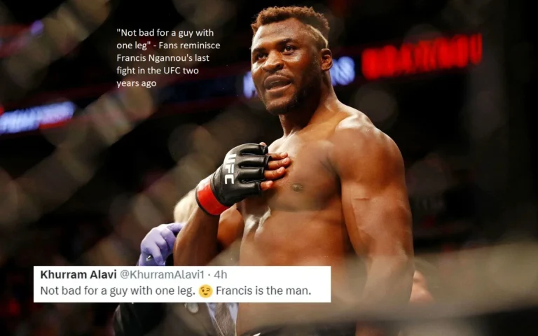 “Not bad for a guy with one leg” – People remember Francis Ngannou’s most recent bout in the Ultimate Fighting Championship two years ago.