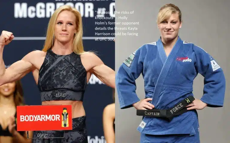 “Increases the risks of knockouts” is how Holly Holm’s former opponent describes the potential dangers that Kayla Harrison could face in the Unified Fighting Championship 300 event.