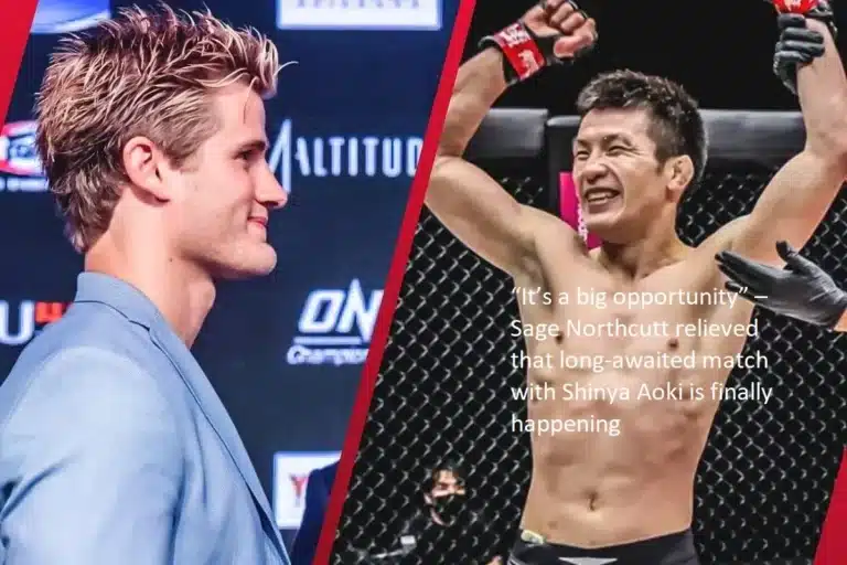 The long-awaited bout between Sage Northcutt and Shinya Aoki is finally going to take place, and he expressed his relief by saying, “It’s a big opportunity.”