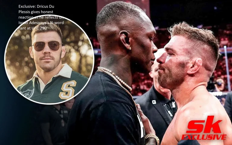 An exclusive look at Dricus Du Plessis’s reaction to Israel Adesanya’s use of the N-word at UFC 290, including his honest evaluation of the situation