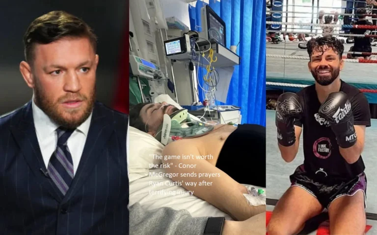 “The game isn’t worth the risk,” Conor McGregor said after Ryan Curtis suffered a terrible injury. “There is no point in continuing to play.”