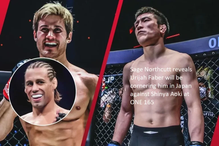 Urijah Faber will be cornering Sage Northcutt in Japan versus Shinya Aoki at ONE 165, according to the revelation made by that fighter.