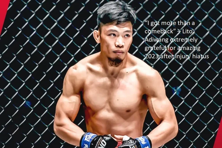 “After an injury hiatus, I got more than a comeback,” Lito Adiwang said, expressing his immense gratitude for the incredible year 2023.