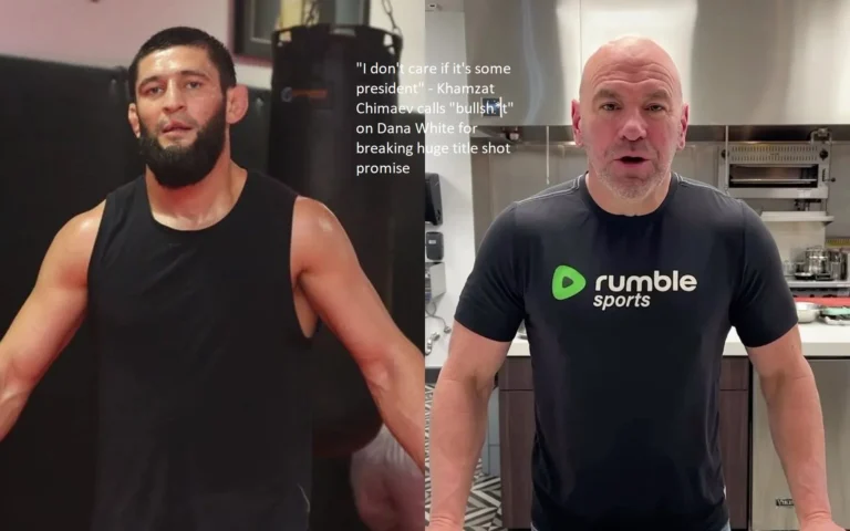 “I don’t care if it’s some president,” Khamzat Chimaev said of Dana White, referring to her as “bullsh*t” for violating a significant promise, which was to receive a title chance.