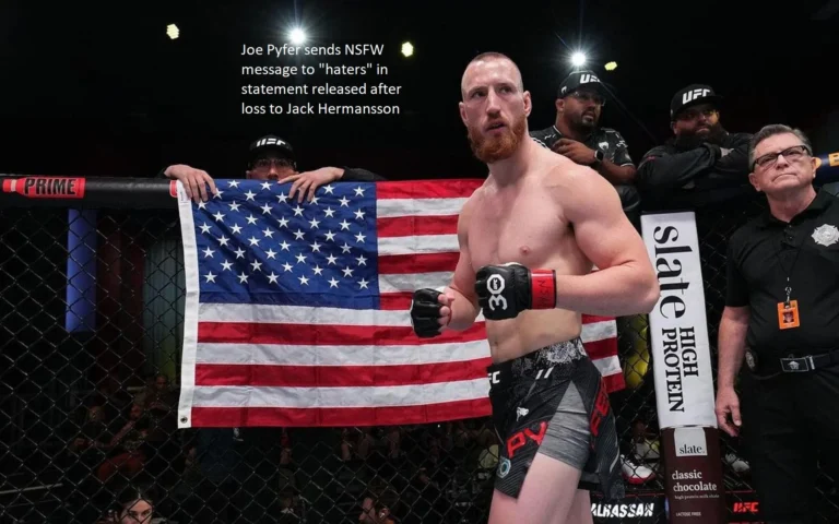 In a statement that was made following his loss to Jack Hermansson, Joe Pyfer sent a message that the “haters” should not read.