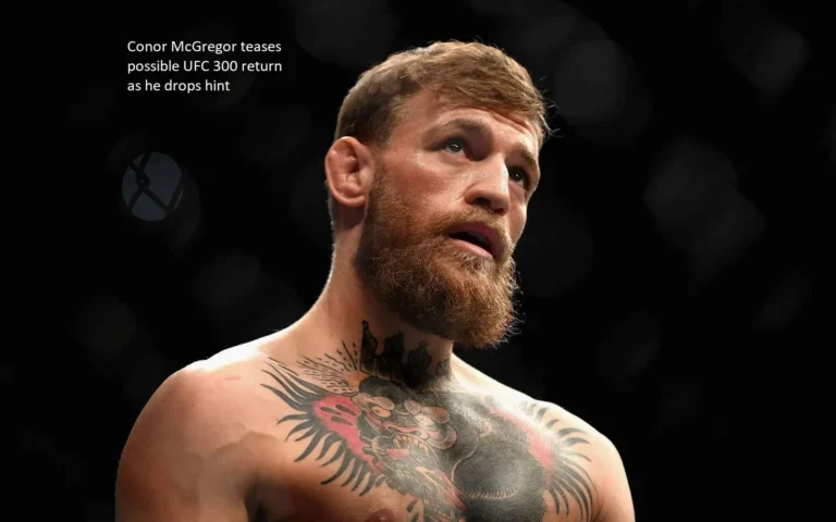 Conor McGregor raises the possibility of his comeback to the UFC 300 while dropping a clue.