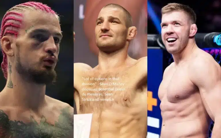 “There are a lot of options in that division,” Sean O’Malley says in reference to the possibility of a rematch between Dricus du Plessis and Sean Strickland.