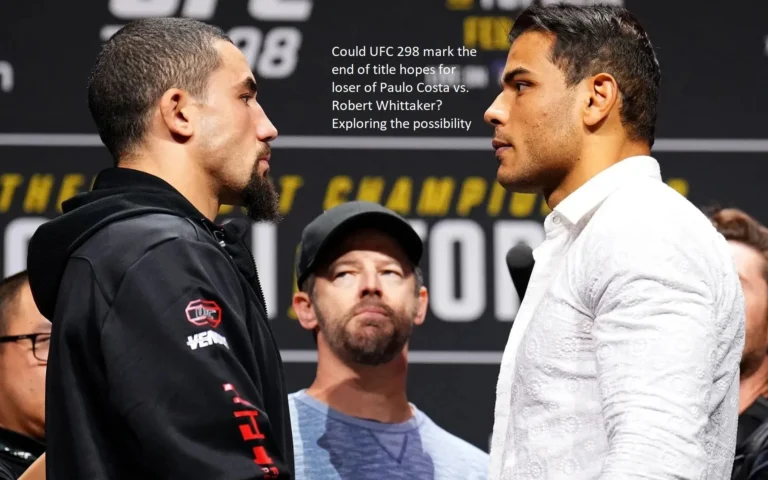 Is it possible that the loser of the fight between Paulo Costa and Robert Whittaker would stop having title chances after UFC 298? Investigating the probability of it