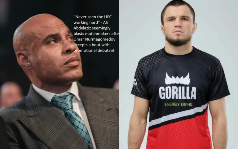 Following the acceptance of a fight between Umar Nurmagomedov and a promotional debutant, Ali Abdelaziz appears to be criticizing matchmakers by saying, “Never seen the UFC working hard.”