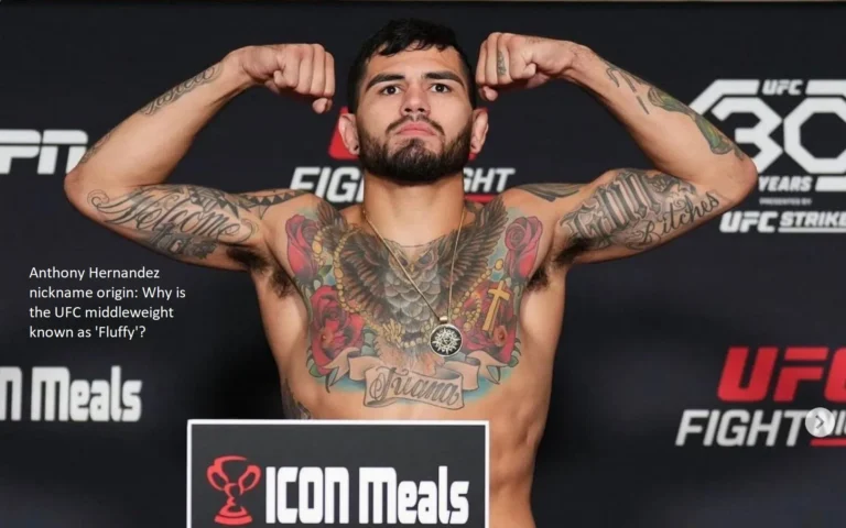 What is the origin of the nickname “Fluffy” for Anthony Hernandez, who competes in the UFC middleweight division?
