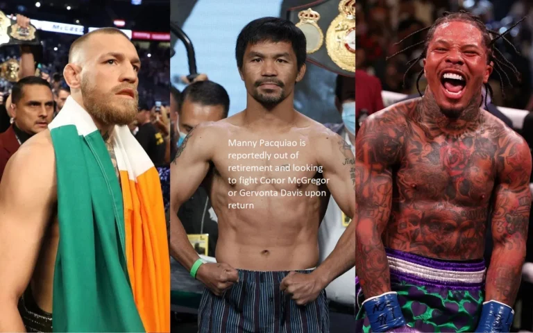 It has been claimed that Manny Pacquiao has come out of retirement and is considering a fight against either Conor McGregor or Gervonta Davis upon his return.