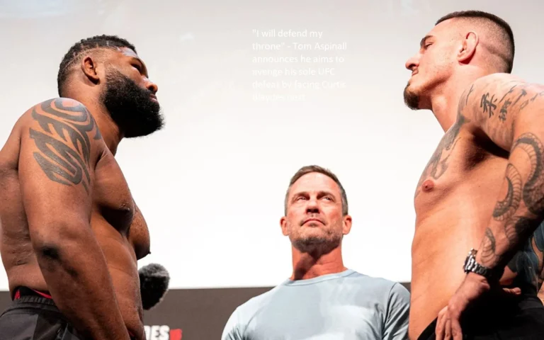 To avenge his one and only loss in the Ultimate Fighting Championship, Tom Aspinall has announced that he intends to fight Curtis Blaydes in the next fight.