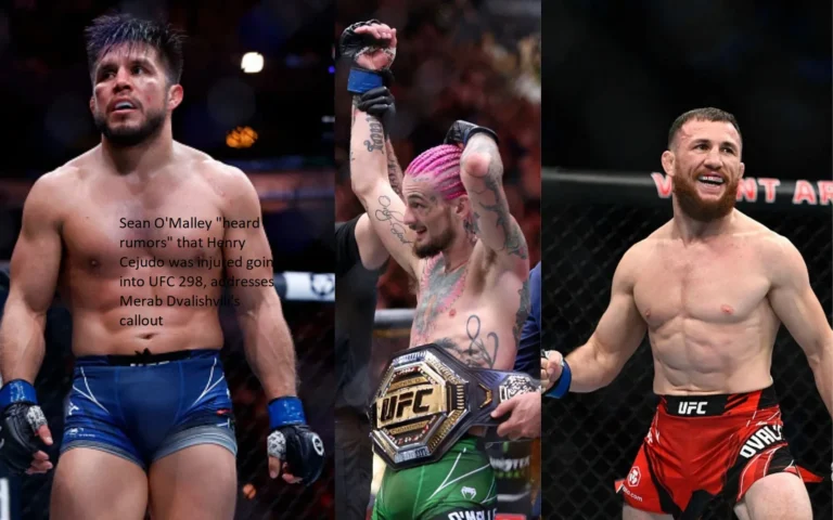 A response to Merab Dvalishvili’s callout is provided by Sean O’Malley, who claims to have “heard rumors” that Henry Cejudo was hurt prior to UFC 298,