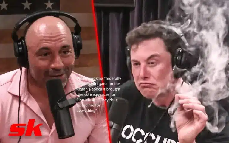 During the time that Elon Musk was subjected to severe punishments for using marijuana that was “federally illegal” on Joe Rogan’s podcast, he stated, “They drug tested me for everything.”