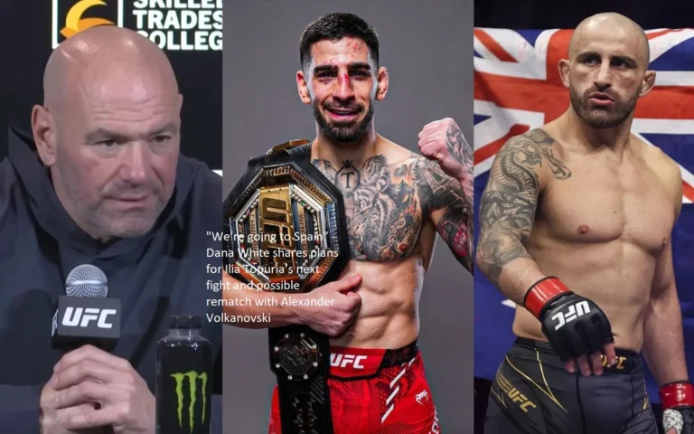 Dana White reveals information regarding Ilia Topuria’s upcoming fight and the possibility of a rematch with Alexander Volkanovski. “We’re going to Spain,” she says.