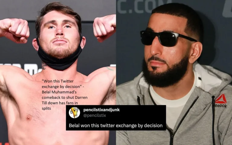 “Won this Twitter exchange by decision” – Belal Muhammad’s return to shut down Darren Till has supporters in a state of disarray.