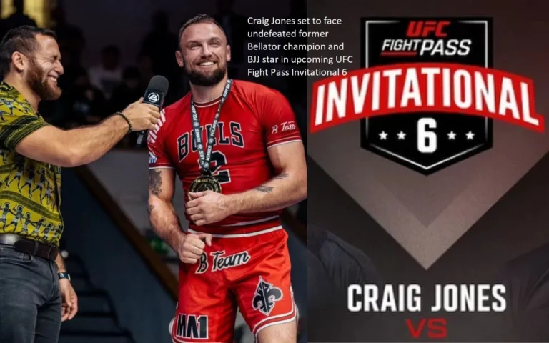 In the next UFC Fight Pass Invitational 6, Craig Jones is scheduled to compete against a former Bellator champion and BJJ star who has never lost a fight.