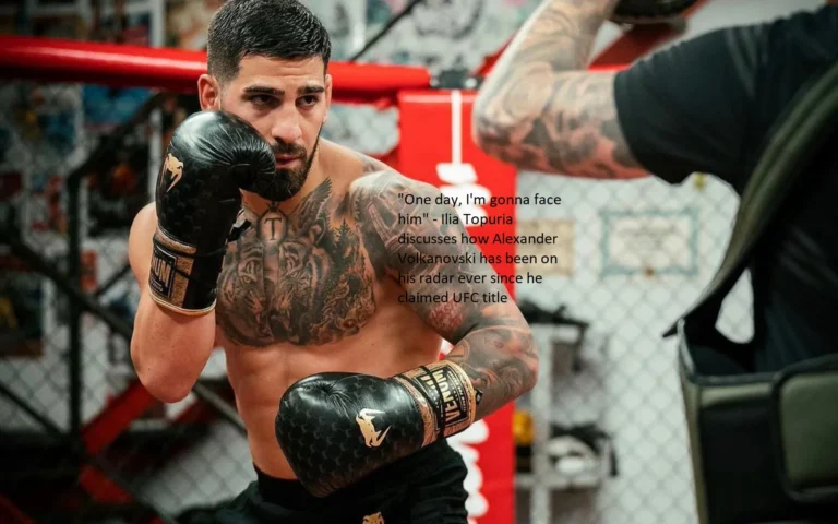 Ilia Topuria describes how Alexander Volkanovski has been on his radar ever since he won the UFC title. “One day, I’m going to face him,” Topuria says.
