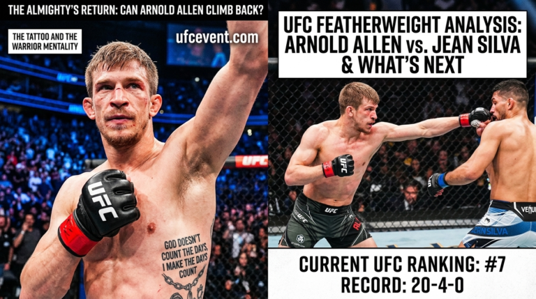 Arnold Allen Next Fight Revealed: Can “Almighty” Bounce Back After Jean Silva War at UFC 324?